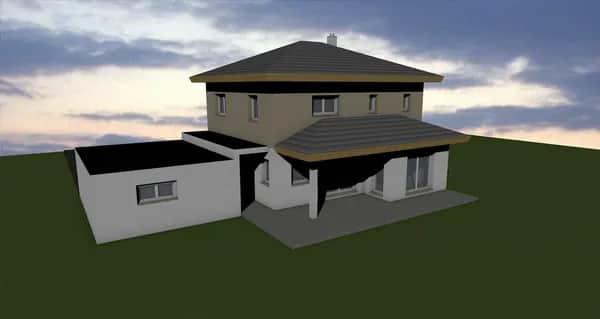 Familienfreundliches Einfamilienhaus mit modernem Anbau und überdachter Terrasse