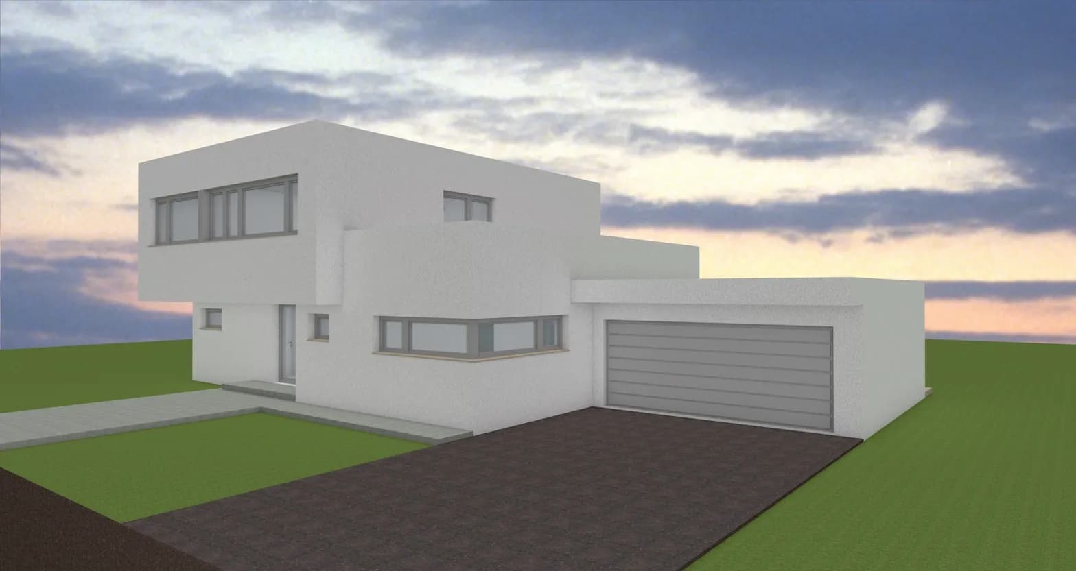 Exklusive Designer-Villa mit Pool und Panorama-Garage - Neubau 2
