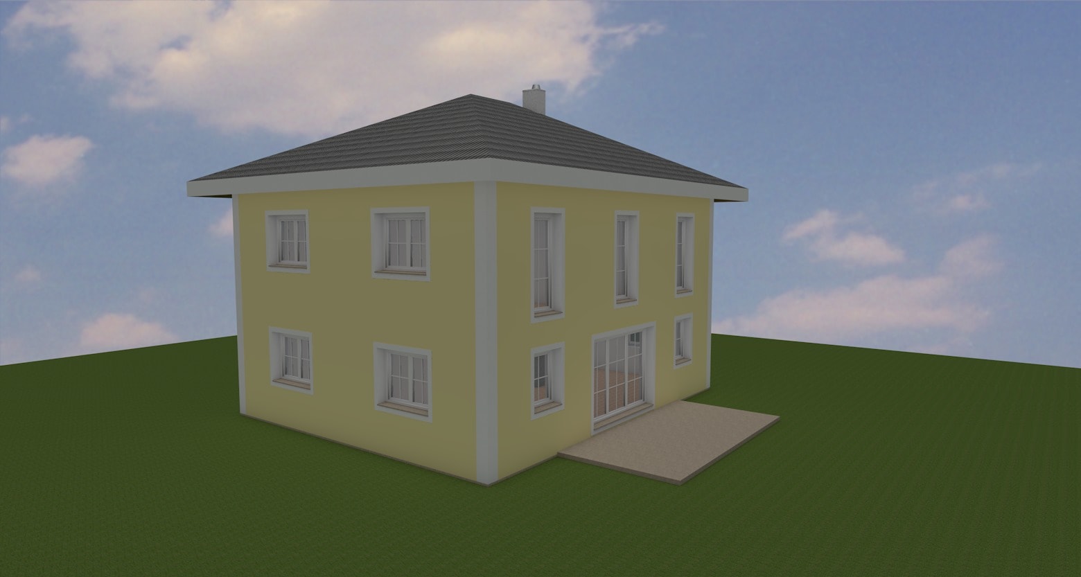 Charmantes Einfamilienhaus mit Balkon und traditioneller Note - Neubau