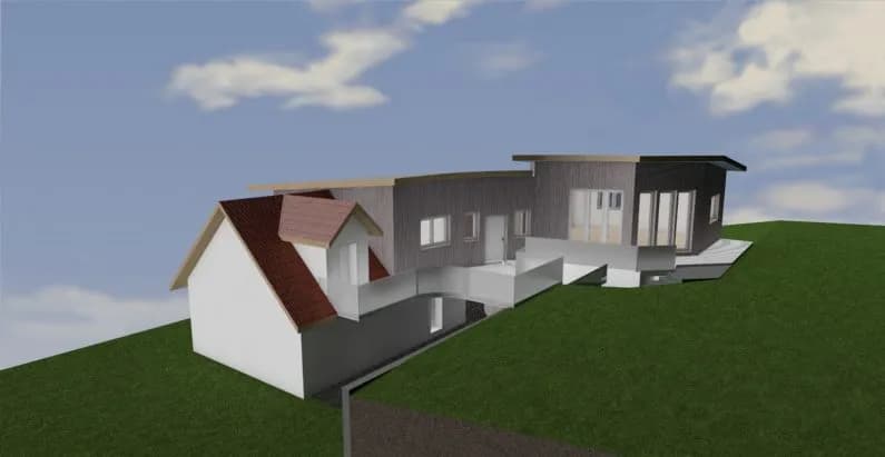 Moderne Architektur trifft Tradition - Einfamilienhaus mit innovativem Anbau